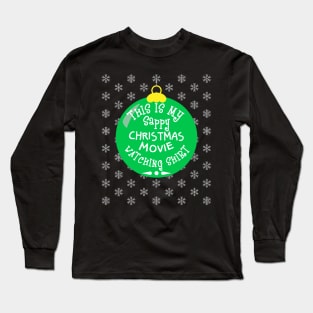 Green Ornament Christmas Watching Shirt Long Sleeve T-Shirt